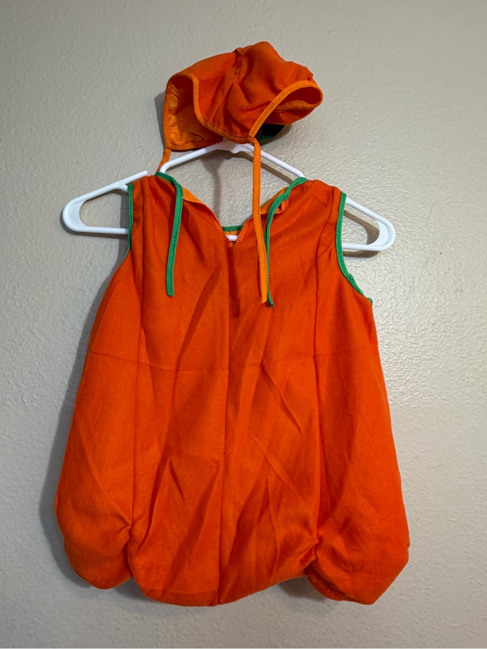 New Toddler Kids Pumpkin Costume Dress with Hat - Orange 3T-4T - Picture 4 of 5